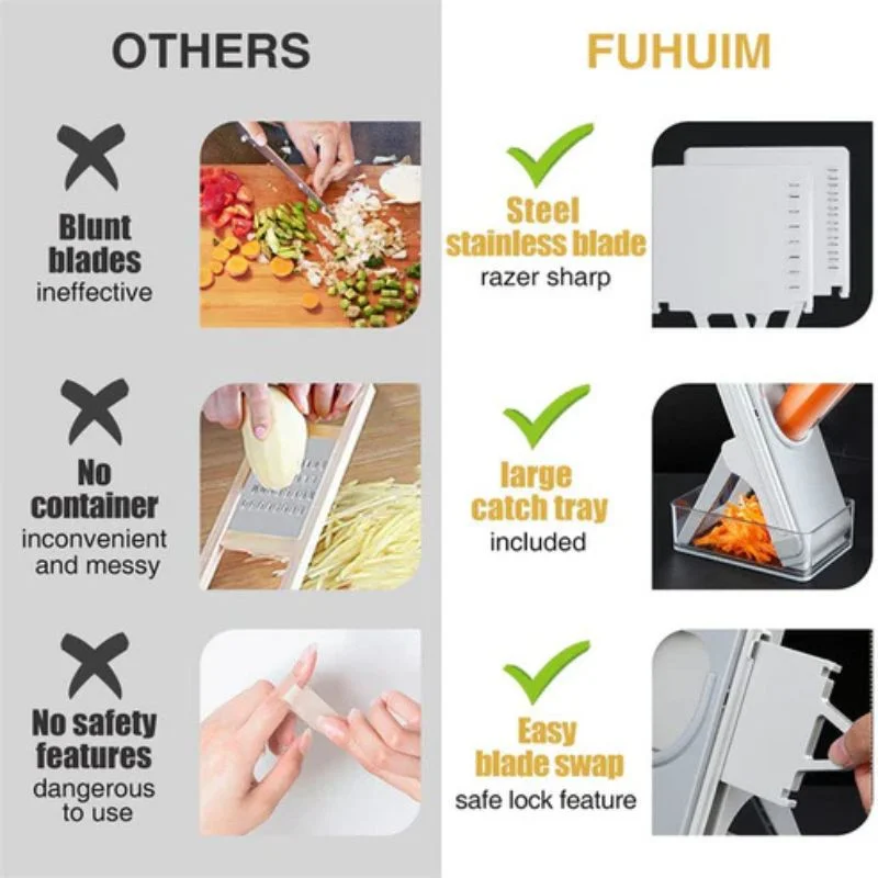 Brava spring vegetable slicer chopper complete product view