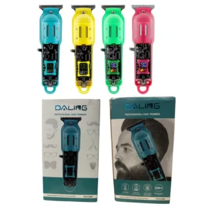 Ergonomic electric hair trimmer for professional grooming